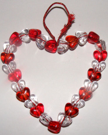 A Simple Beaded Heart