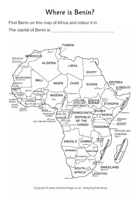 Country Map Worksheets Activity Village country-map-worksheets-activity-village