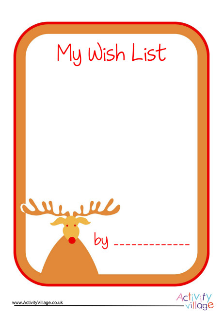 Christmas Wish List Stationery Paper - 80 Sheets Dear Santa Holiday Design For Kids & Invitations