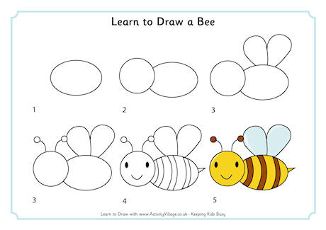 Learn to Draw a Bee