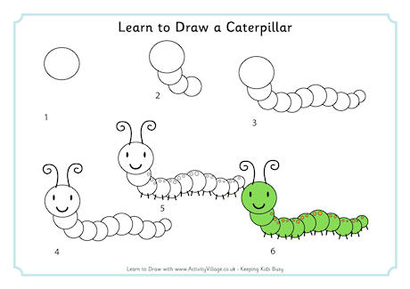 Learn to Draw a Caterpillar