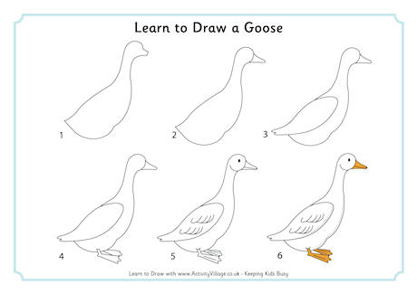 Learn to Draw a Goose