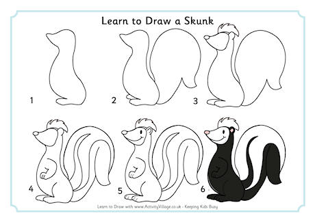 Learn to Draw a Skunk