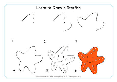 Learn to Draw a Starfish