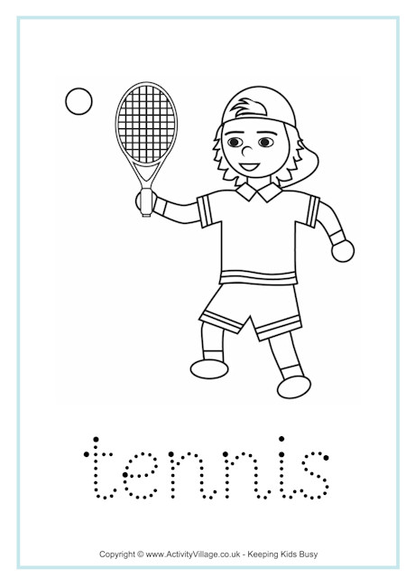 Tennis Worksheets Activity Village tennis-worksheets-activity-village